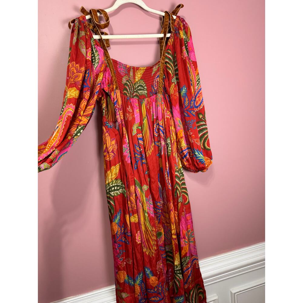 Farm Rio Mystic Bush Midi Dress Size Large - Picture 9 of 9